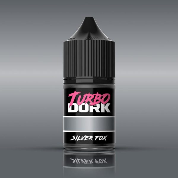 Turbo Dork Turbo Dork: Silver Fox Metallic Acrylic Paint 22ml Bottle - TDK025717 - 850052885717