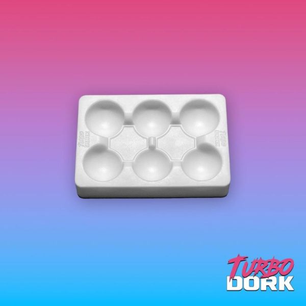 Turbo Dork Turbo Dork: Small White Non-Stick Silicone Dry Palette - TDK055045 - 850052885045