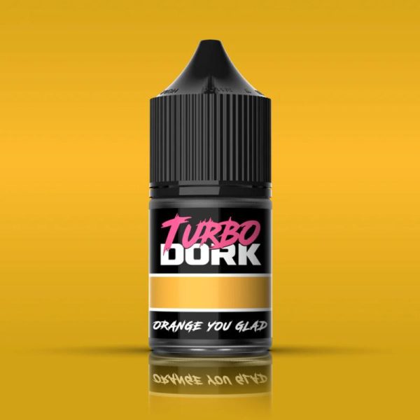 Turbo Dork Turbo Dork: Orange You Glad Metallic Acrylic Paint 22ml Bottle - TDK025557 - 850052885557