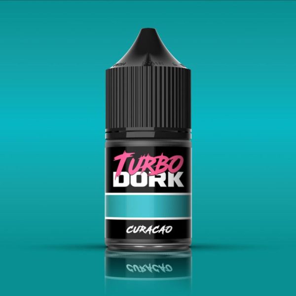 Turbo Dork    Turbo Dork: Curacao Metallic Acrylic Paint 22ml Bottle - TDK025236 - 850052885236