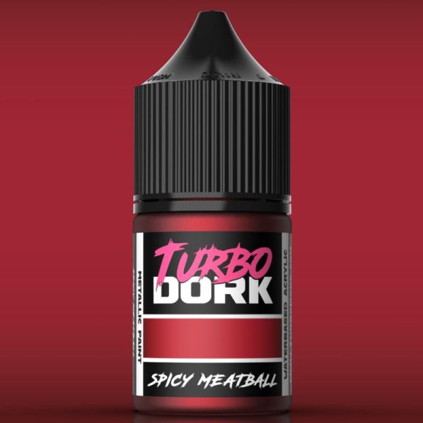 Turbo Dork Turbo Dork: Spicy Meatball Metallic Acrylic Paint 22ml Bottle - TDK025755 - 850052885755