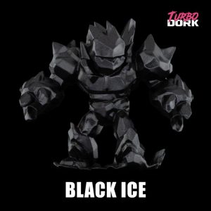 Turbo Dork    Turbo Dork: Black ICE Metallic Acrylic Paint 22ml Bottle - TDK025120 - 850052885120