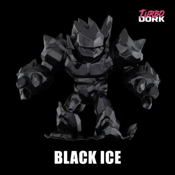 Turbo Dork Turbo Dork: Black ICE Metallic Acrylic Paint 22ml Bottle - TDK025120 - 850052885120