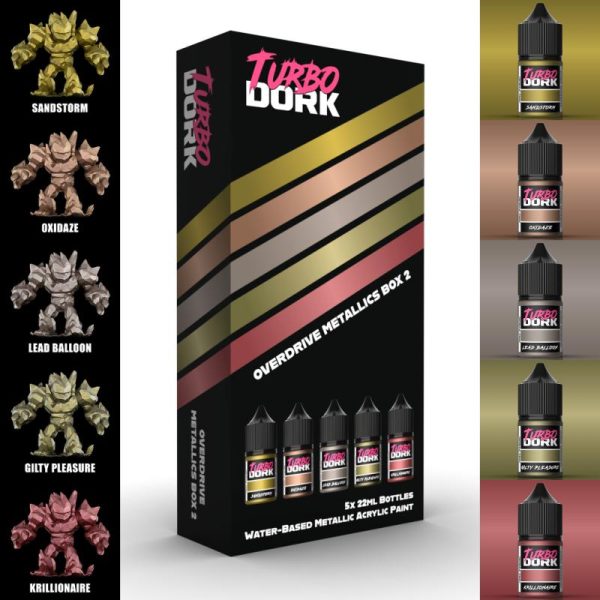 Turbo Dork Overdrive Metallics Box 2 (5 Bottles of Paint) - TDK021451 - 850085781451