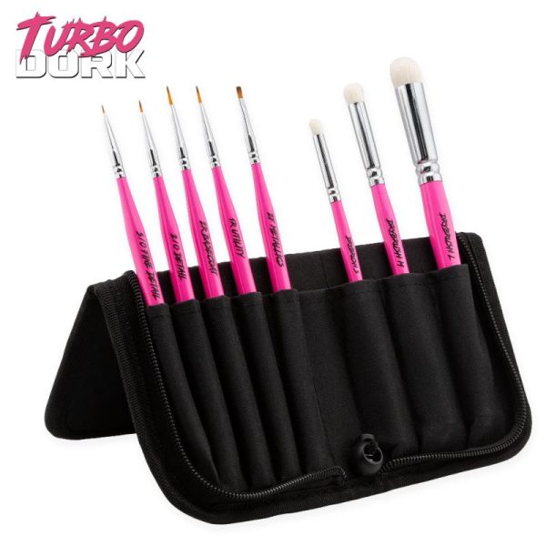 Turbo Dork    Fauxlinsky Brush Set with Stand Case (8 Brushes) - TDK055991 - 850052885991