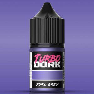 Turbo Dork    Turbo Dork: Purl Grey Metallic Acrylic Paint 22ml Bottle - TDK025618 - 850052885618