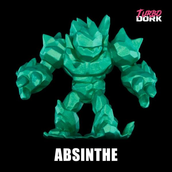 Turbo Dork    Turbo Dork: Absinthe Metallic Acrylic Paint 22ml Bottle - TDK025076 - 850052885076