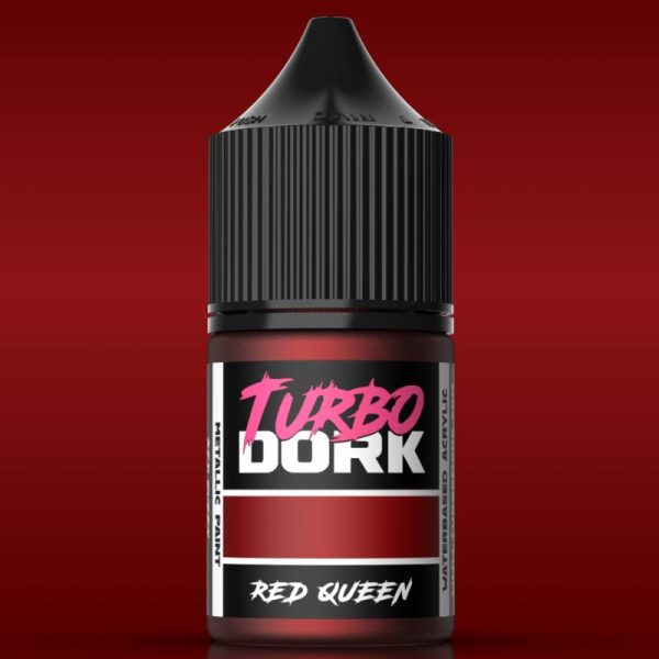 Turbo Dork    Turbo Dork: Red Queen Metallic Acrylic Paint 22ml Bottle - TDK025649 - 850052885649