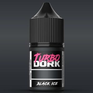 Turbo Dork    Turbo Dork: Black ICE Metallic Acrylic Paint 22ml Bottle - TDK025120 - 850052885120