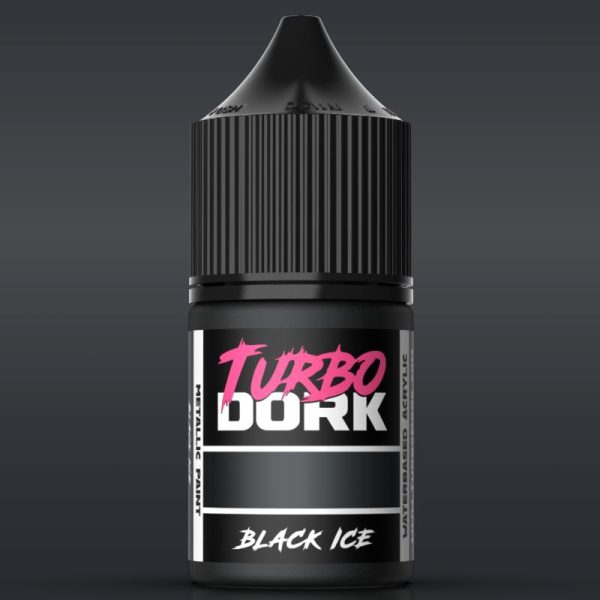 Turbo Dork Turbo Dork: Black ICE Metallic Acrylic Paint 22ml Bottle - TDK025120 - 850052885120