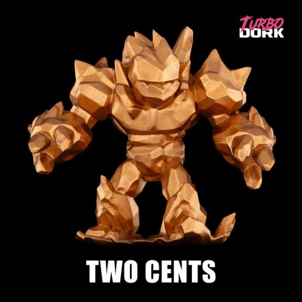 Turbo Dork    Turbo Dork: Two Cents Metallic Acrylic Paint 22ml Bottle - TDK025830 - 850052885830