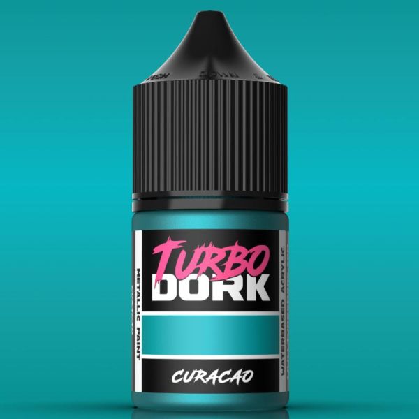 Turbo Dork Turbo Dork: Curacao Metallic Acrylic Paint 22ml Bottle - TDK025236 - 850052885236