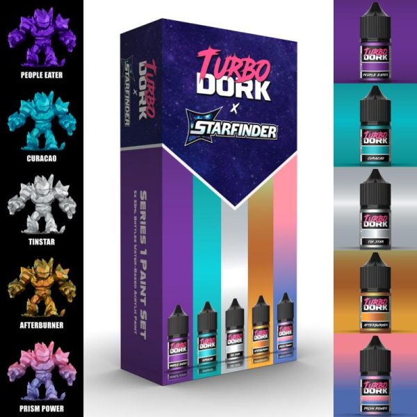 Turbo Dork    Starfinder X Turbo Dork Series 1 Paint Set (5 Bottles of Paint) - TDK051222 - 850085781222