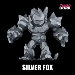 Turbo Dork    Turbo Dork: Silver Fox Metallic Acrylic Paint 22ml Bottle - TDK025717 - 850052885717