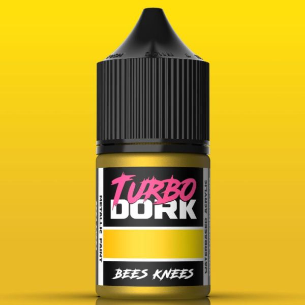 Turbo Dork    Turbo Dork: Bees Knees Metallic Acrylic Paint 22ml Bottle - TDK025113 - 850052885113