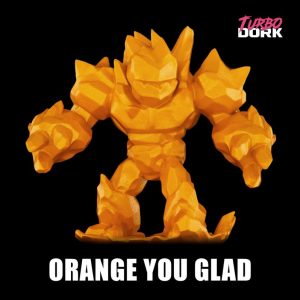 Turbo Dork    Turbo Dork: Orange You Glad Metallic Acrylic Paint 22ml Bottle - TDK025557 - 850052885557