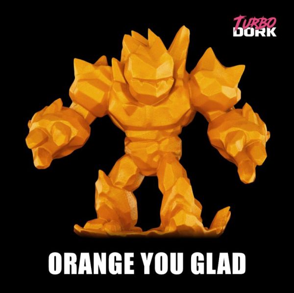 Turbo Dork    Turbo Dork: Orange You Glad Metallic Acrylic Paint 22ml Bottle - TDK025557 - 850052885557